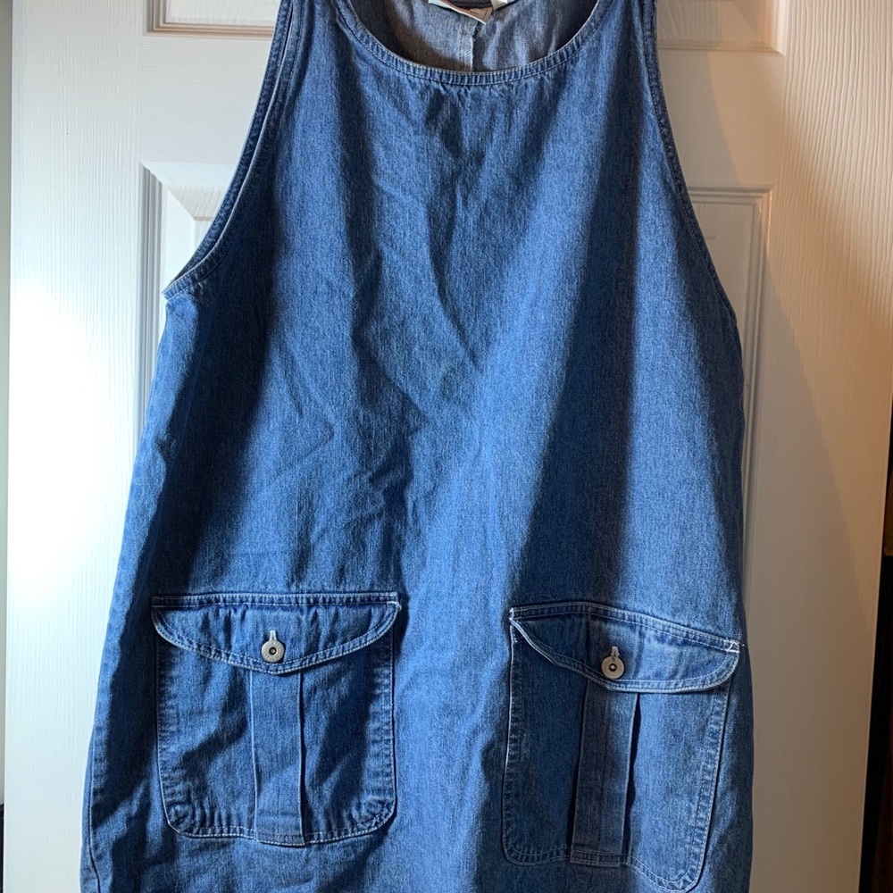 Vintage Denim Overall Dress